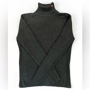 Polo Ralph Lauren Women's Gray Knit Sweater Turtleneck Ribbed
Sides & Sleeves M